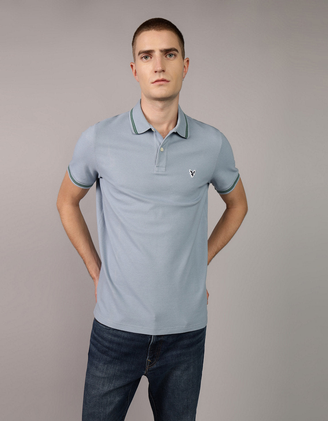 Camiseta tipo polo de piqué de hombre AE - Generico 1165_3656_871_of