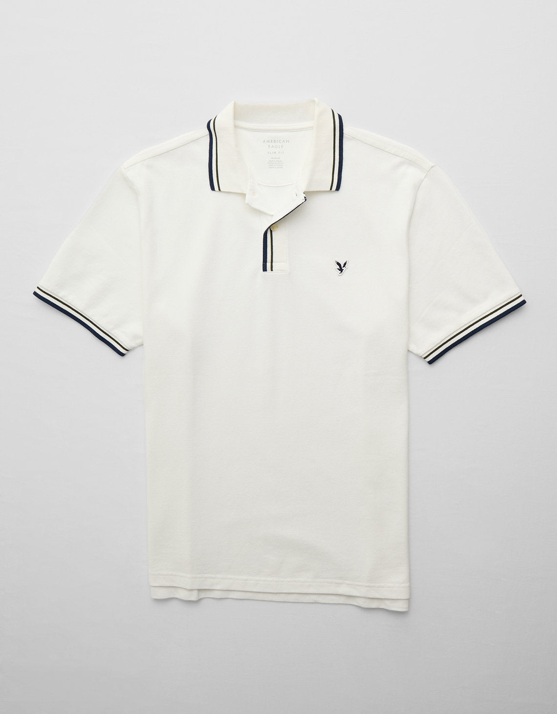 Polo de Piqué Elástico con Detalles en Contraste - Blanco 1165_4401_100_f