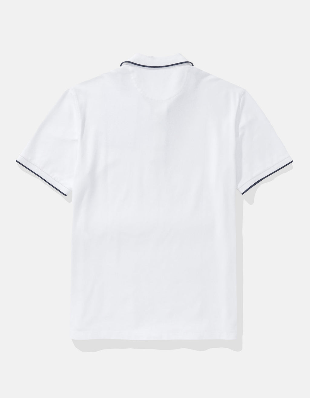 Polo de Piqué Elástico con Apariencia Desgastada para Hombre - Blanco 1165_4559_100_b