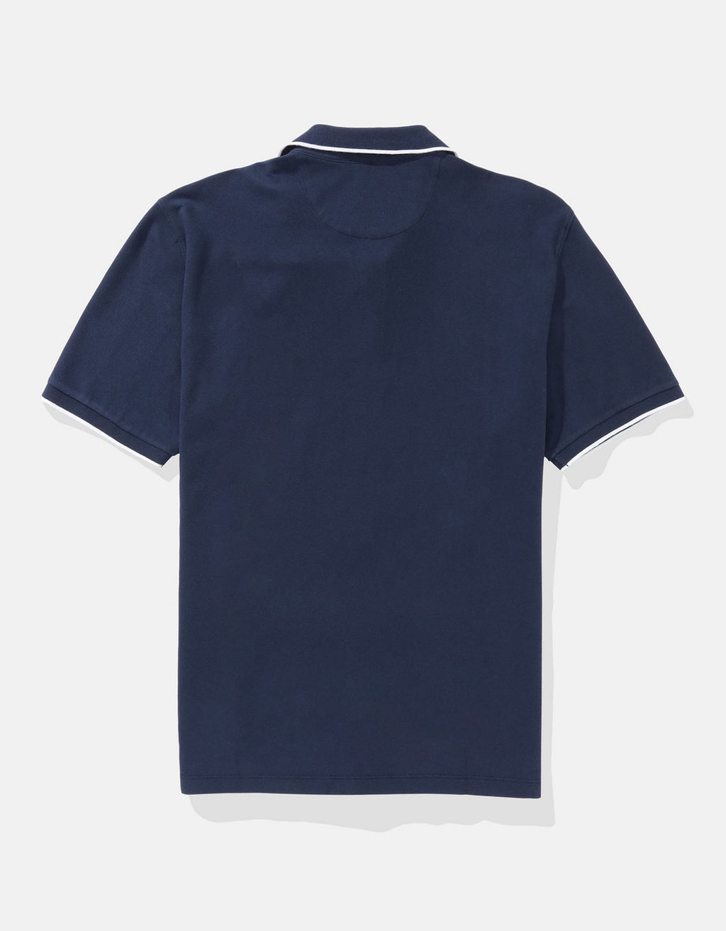 Polo de Piqué Elástico con Apariencia Desgastada para Hombre - Azul 1165_4559_410_b