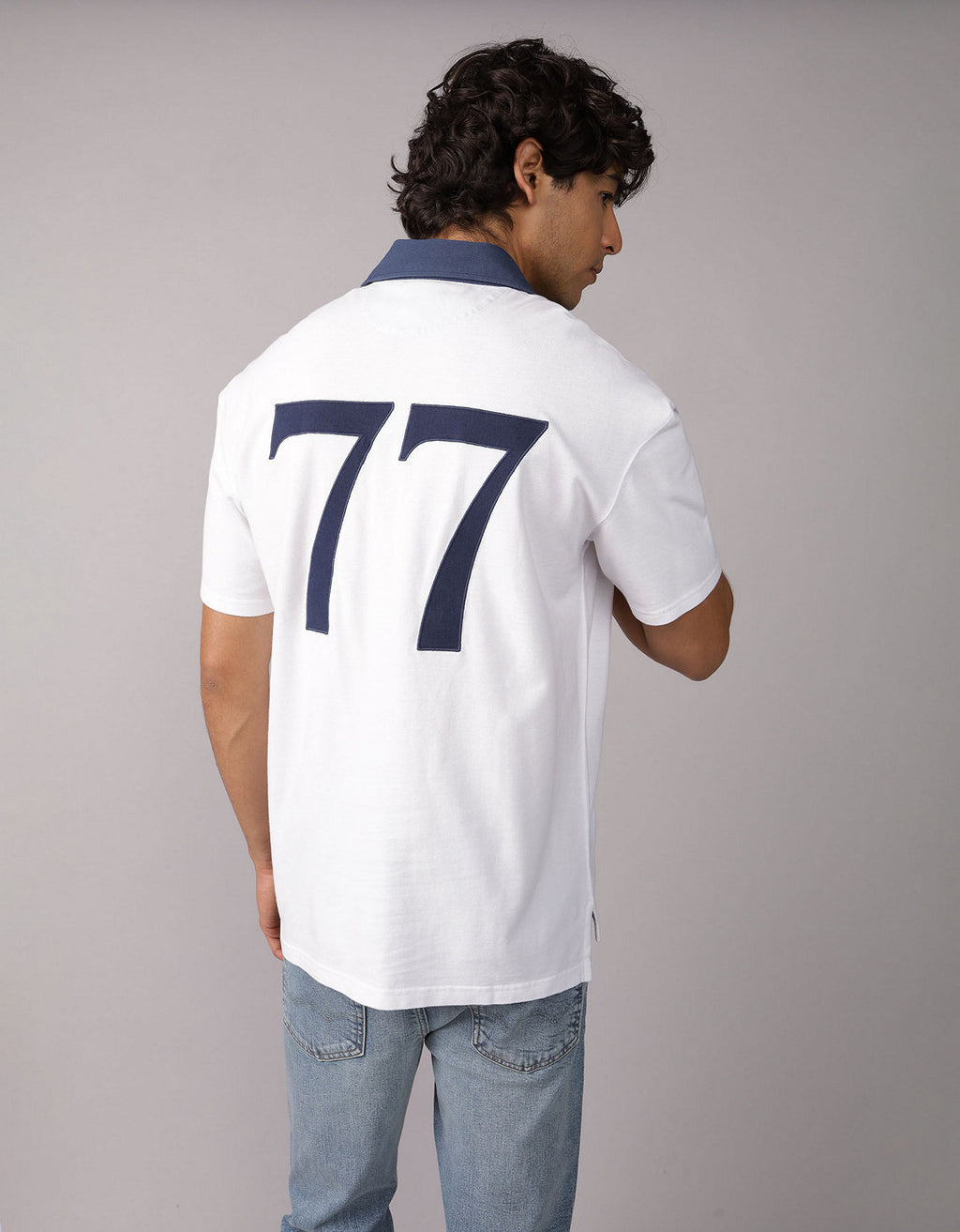 Polo Piqué Gráfico Ae - Blanco 1165_4608_100_ob