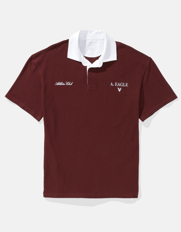 Polo Piqué Gráfico Ae - Morado