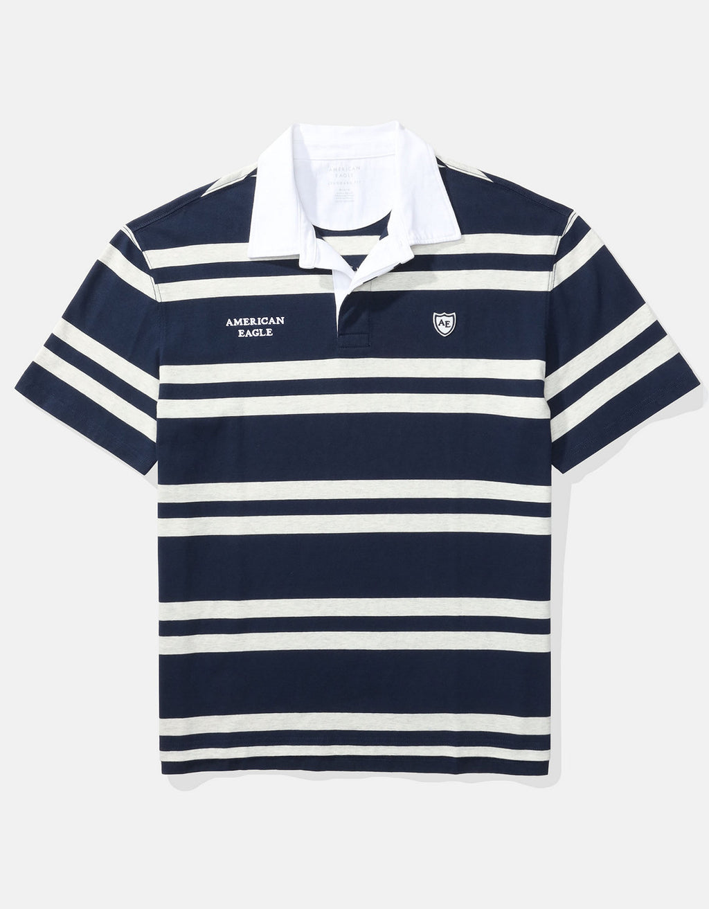 Camiseta Polo Ajustada de Piqué Flex Ae - Azul 1165_4794_410_f