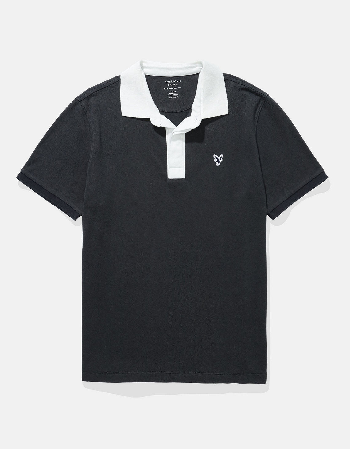 Camiseta Tipo Polo Slim Fit Ae - Blanco 1165_4882_167_f