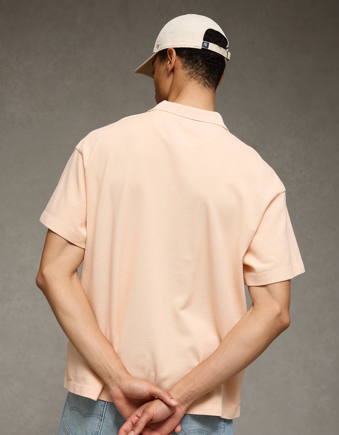 Camiseta Tipo Polo Boxy Ae - Rosa 1165_4983_199_ob