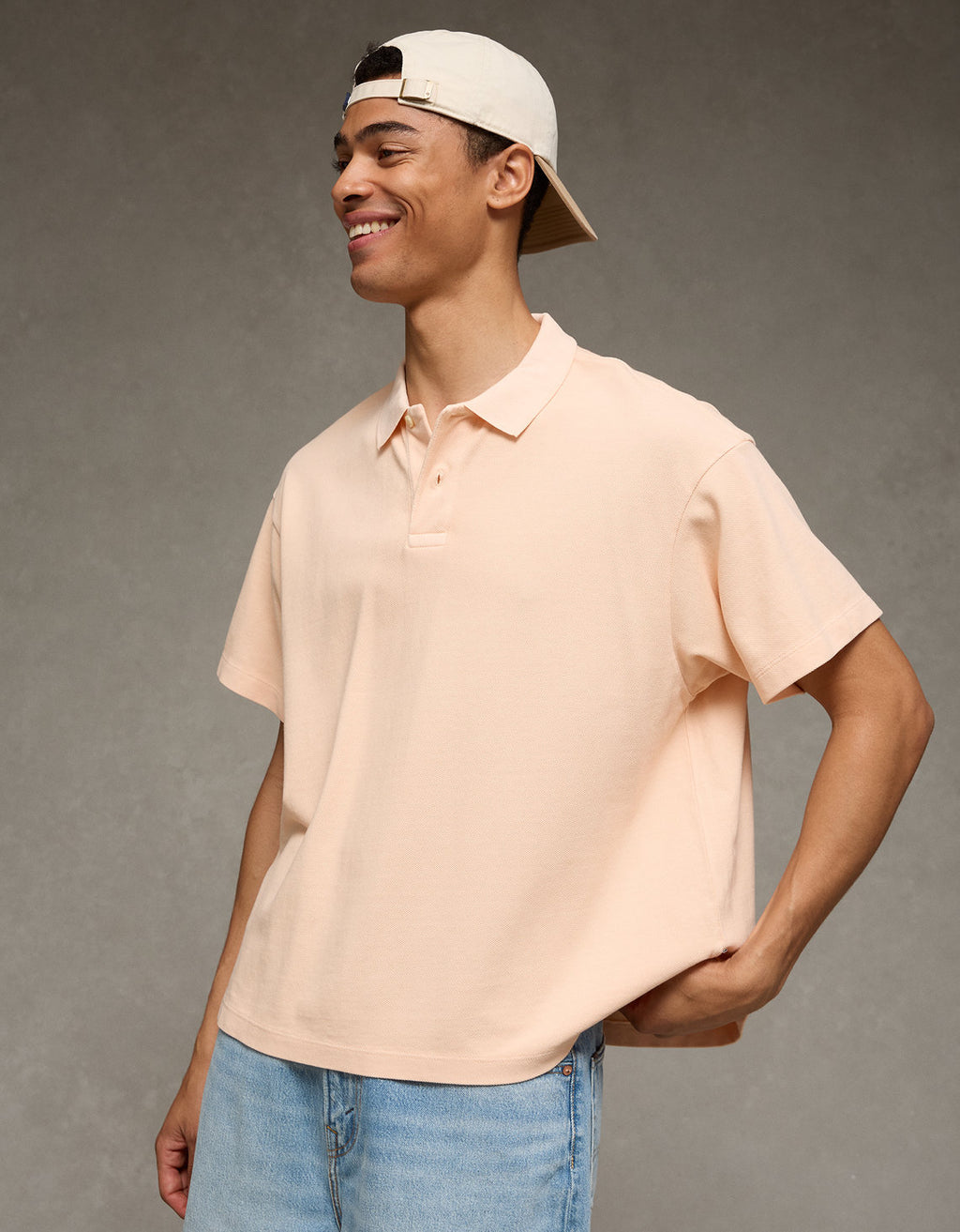 Camiseta Tipo Polo Boxy Ae - Rosa 1165_4983_199_of