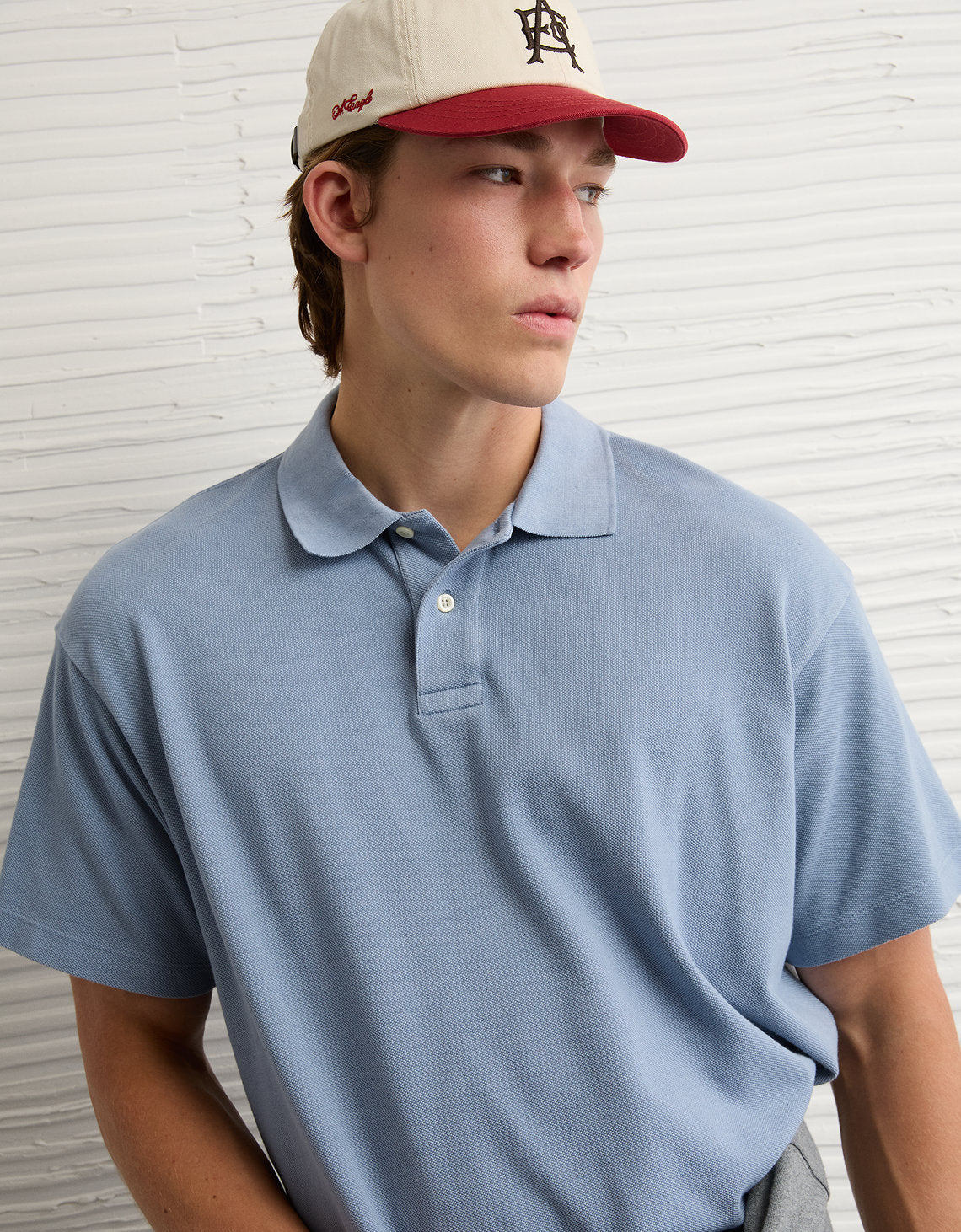 Camiseta Tipo Polo Boxy Ae - Azul 1165_4983_400_d2