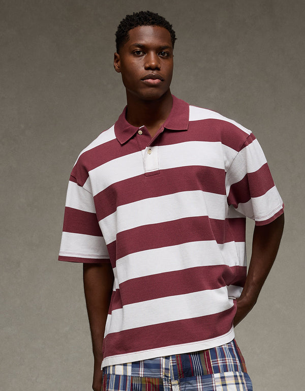 Camiseta Polo Piqué Boxy fit Ae - Generico