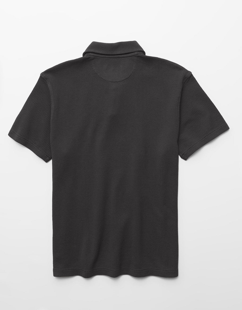 Polo de punto con cuello Johnny y ajuste estándar. - Negro 1165_5220_167_b