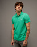 Camiseta Tipo Polo Slim Fit Ae - Verde 1165_9146_307_of