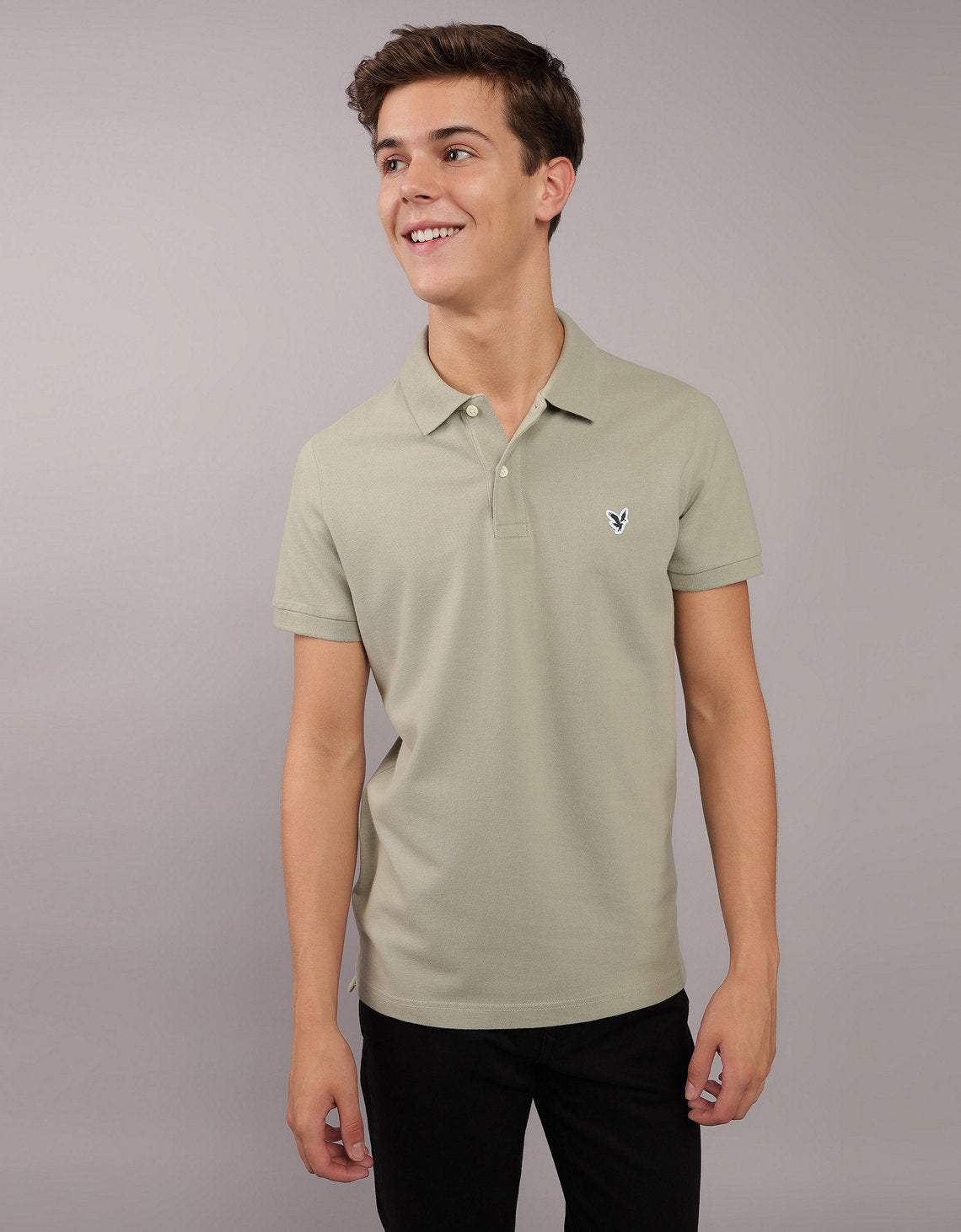 Camiseta Tipo Polo Slim Fit Ae - Generico 1165_9146_341_of