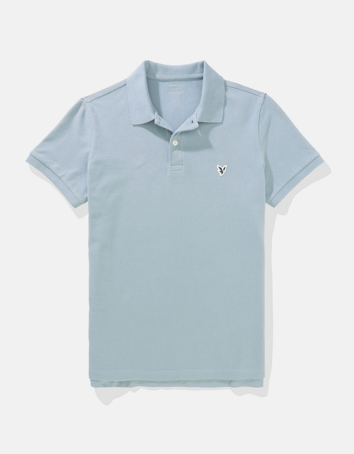 Camiseta Tipo Polo Slim Fit Ae - Azul 1165_9146_403_f