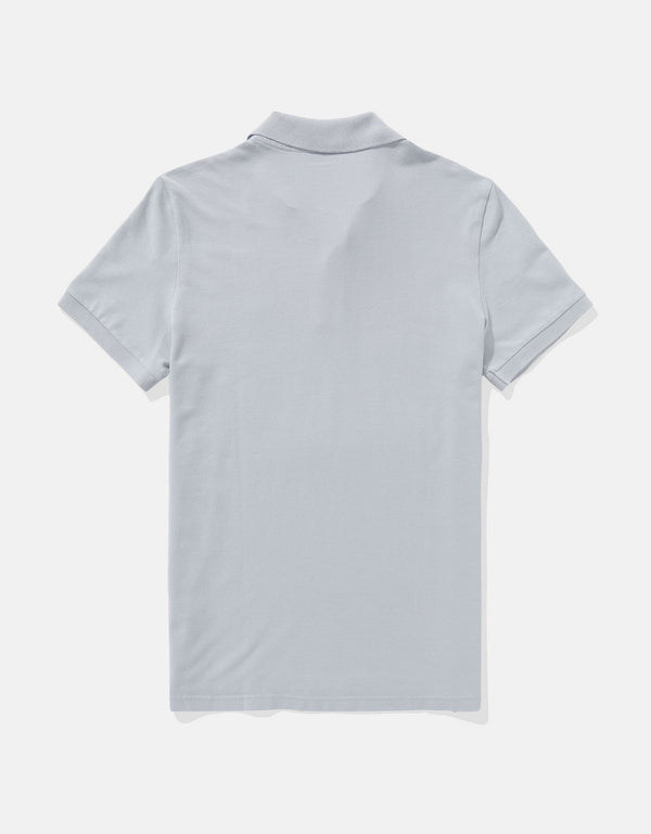 Camiseta Tipo Polo Slim Fit Ae - Azul
