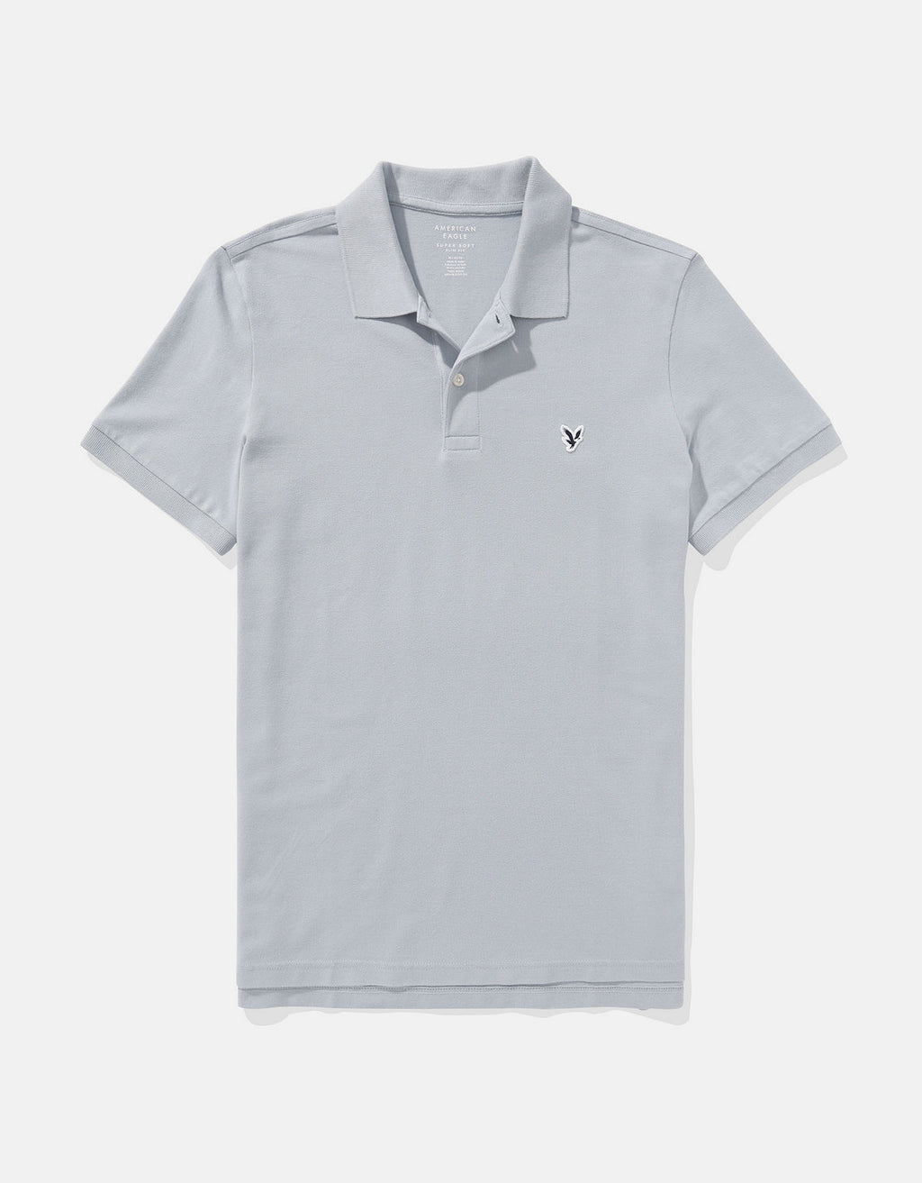 Camiseta Tipo Polo Slim Fit Ae - Azul 1165_9146_406_f