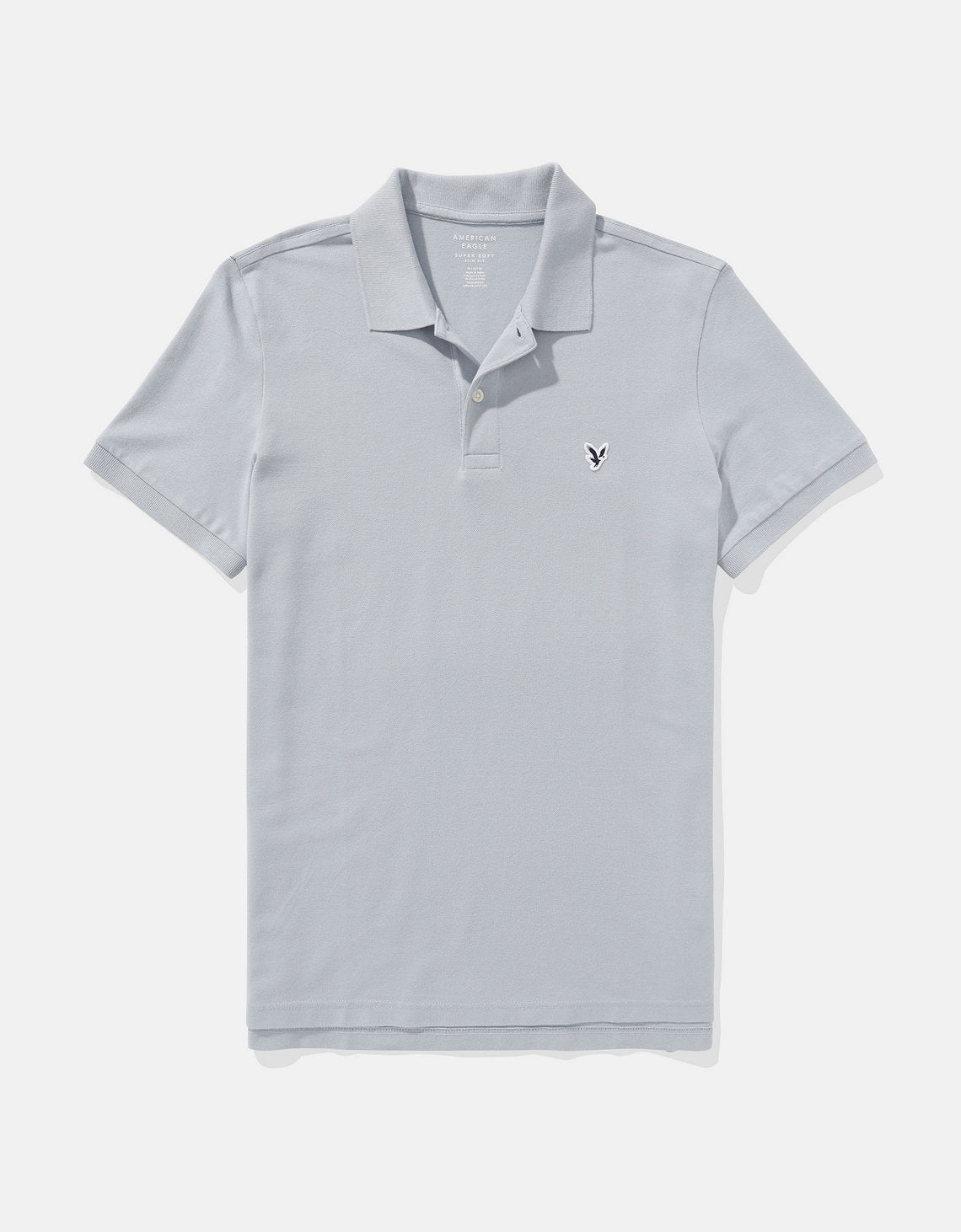 Camiseta Tipo Polo Slim Fit Ae - Azul 1165_9146_406_f