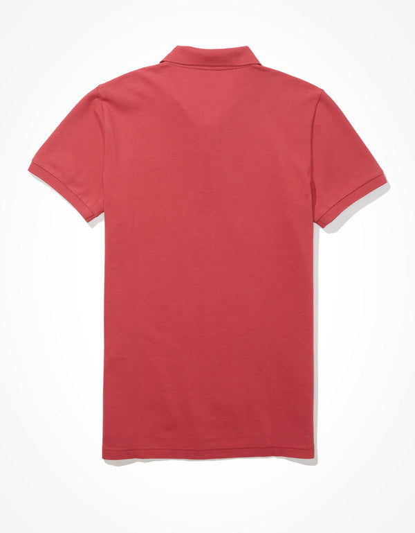 Camiseta Tipo Polo Slim Fit Ae - Morado