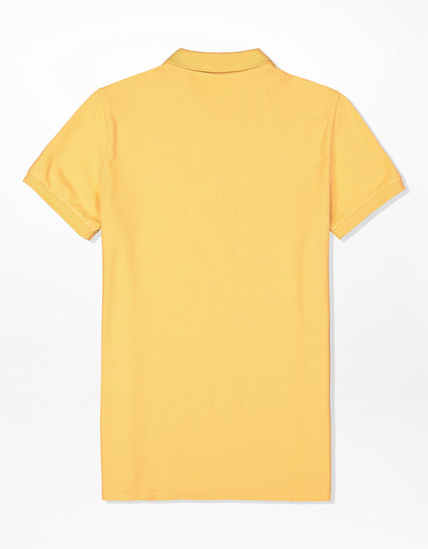 Camiseta Tipo Polo Slim Fit Ae - Amarillo