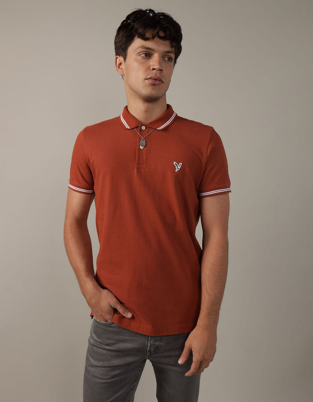 Camiseta Polo de Pique Slim Fit Ae - Generico 1165_9150_211_of