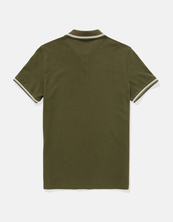 Camiseta Polo de Pique Slim Fit Ae - Verde