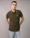 Camiseta Polo de Pique Slim Fit Ae - Verde 1165_9150_329_of