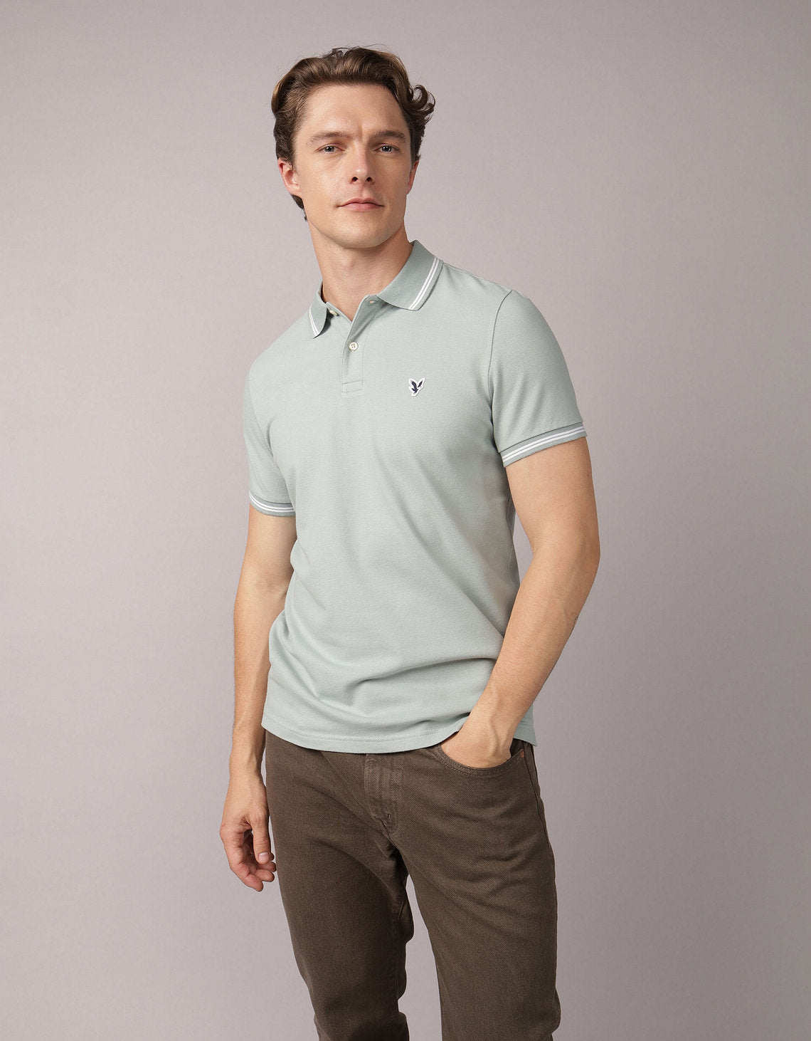 Camiseta Polo de Pique Slim Fit Ae - Generico 1165_9150_333_of