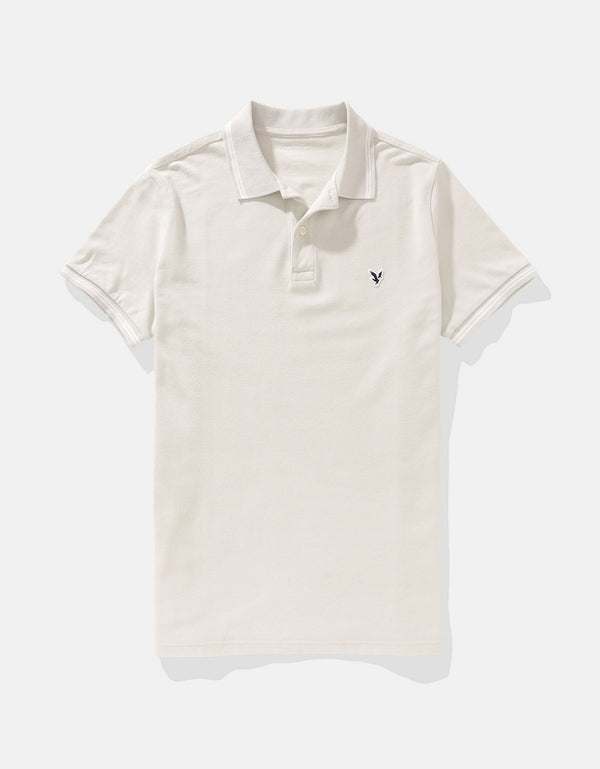 Camiseta Polo de Pique Slim Fit Ae - Azul