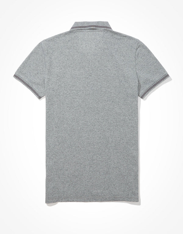 Camiseta Tipo Polo Slim Fit Ae - Gris