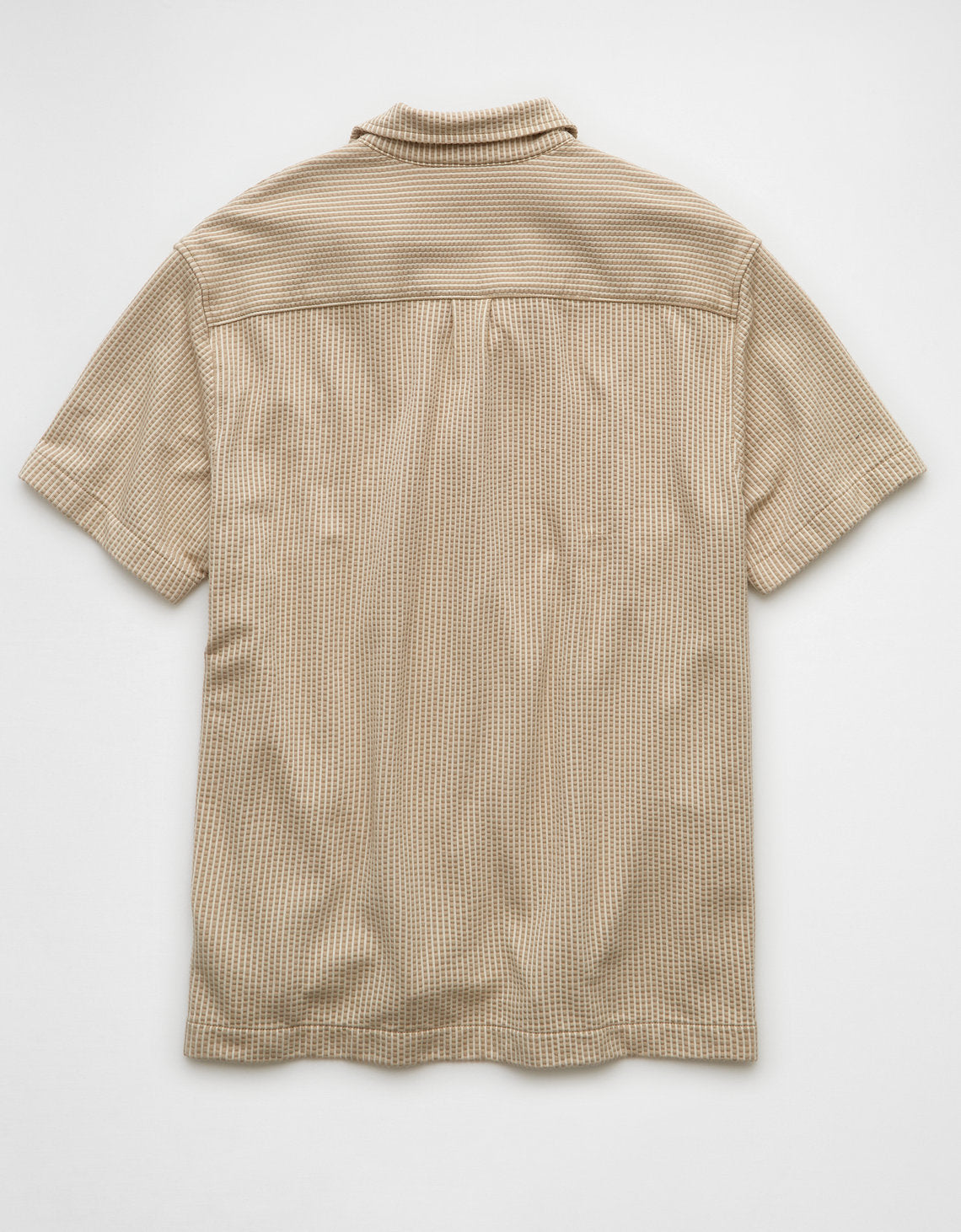 Camisa de campamento abotonada de seersucker Ae. - Caqui 1174_4351_212_b