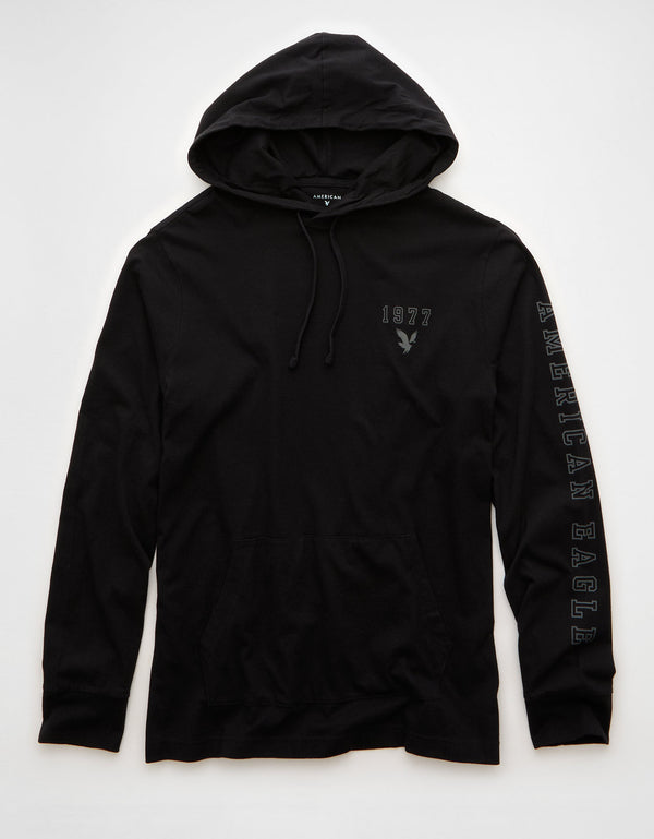 Camiseta gráfica con logotipo de icono ligero Ae - Negro