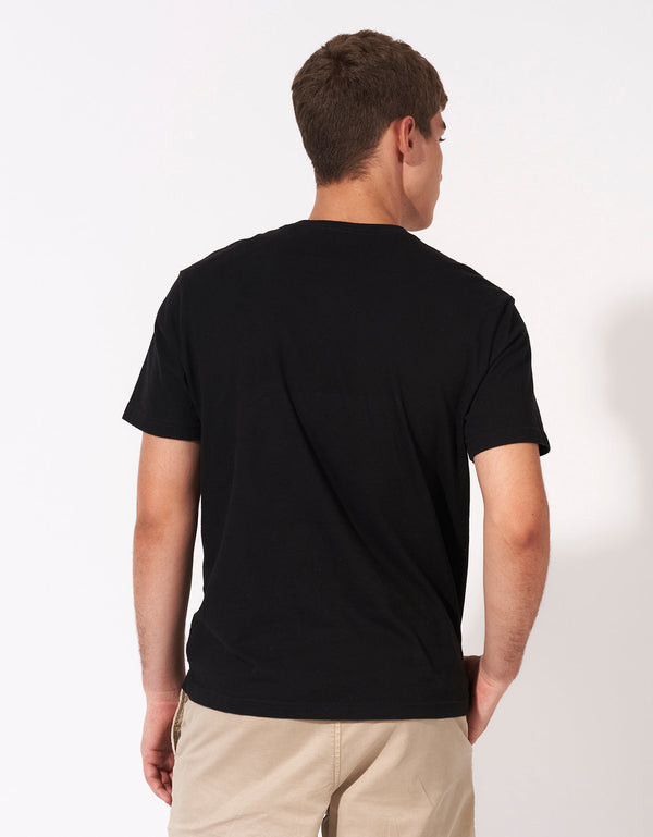 Camiseta Ae súper suave, cuello V - Negro