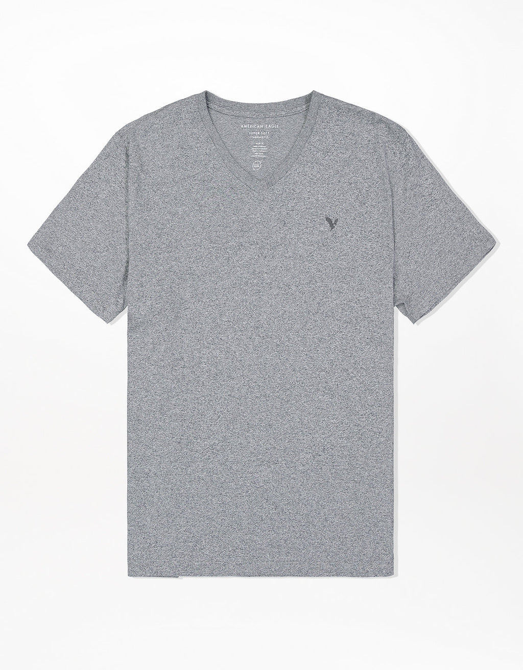 Camiseta con cuello en V de Ae - Gris 1177_1758_006_f
