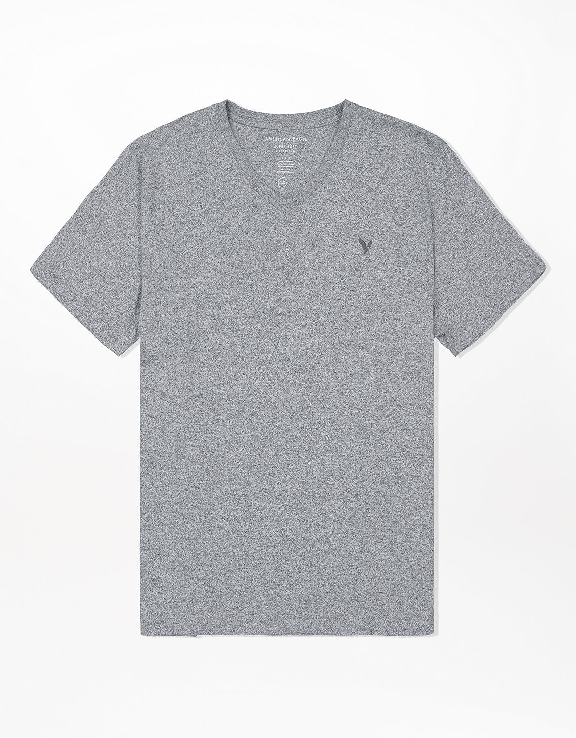 Camiseta con cuello en V de Ae - Gris 1177_1758_006_f