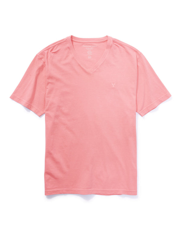Camiseta AE de manga corta y cuello en V - Rosa