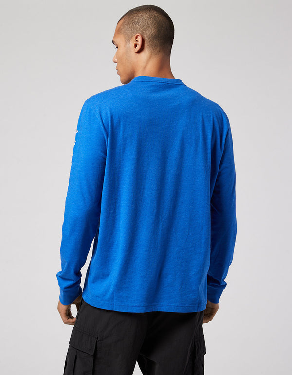 Camiseta gráfica Active Ae manga larga - Azul
