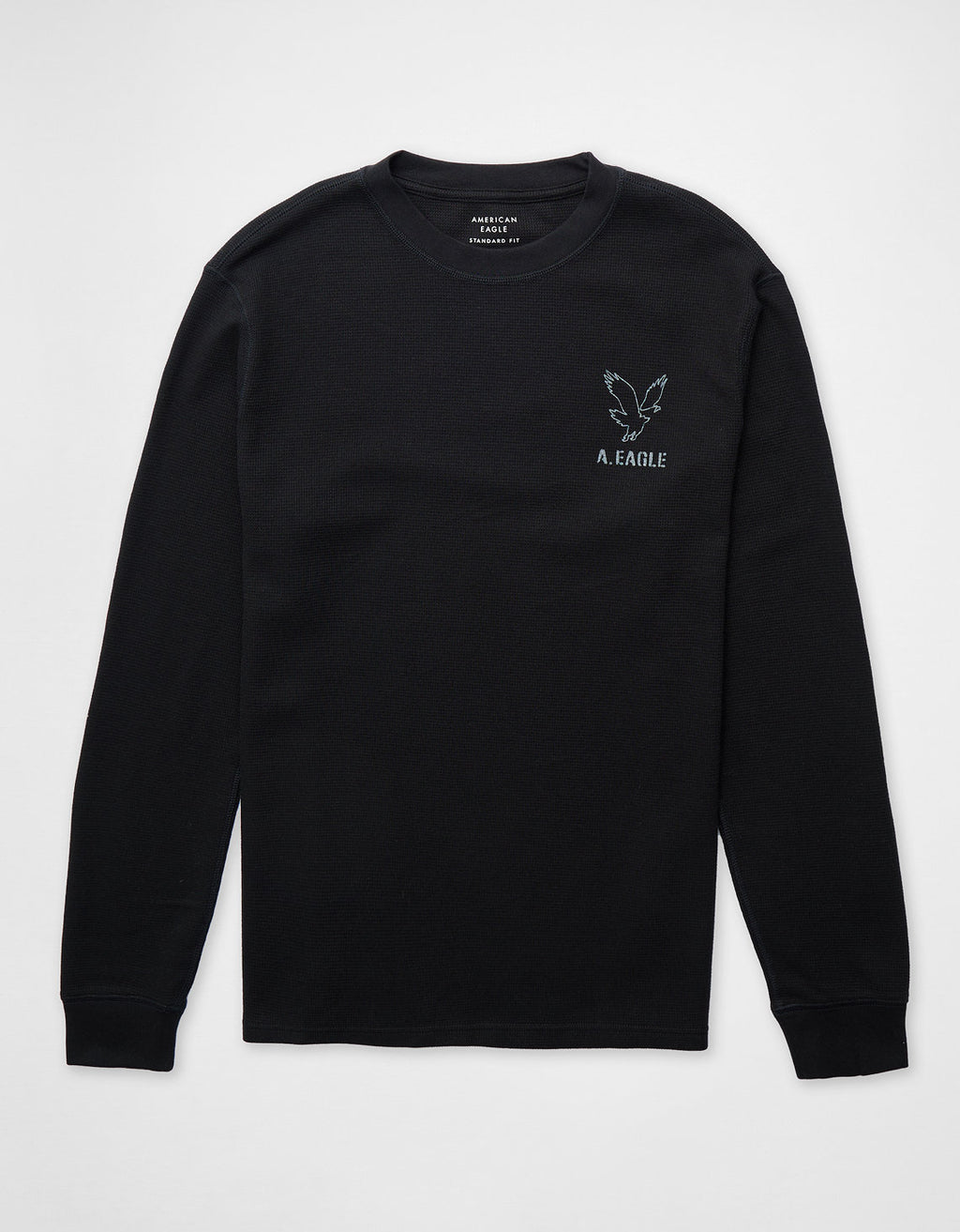 Camiseta Thermal Manga Larga Ae - Negro 1182_4598_064_f