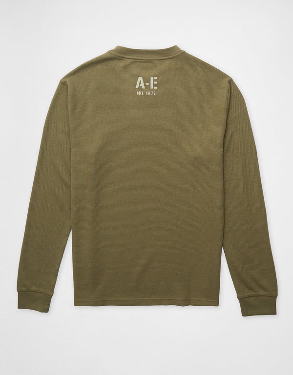 Camiseta Thermal Manga Larga Ae - Verde