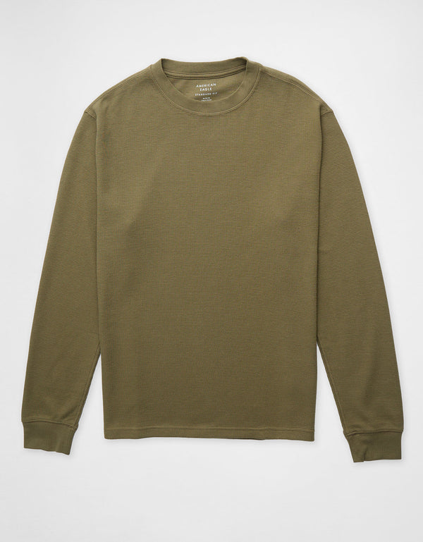 Camiseta Thermal Manga Larga Ae - Verde
