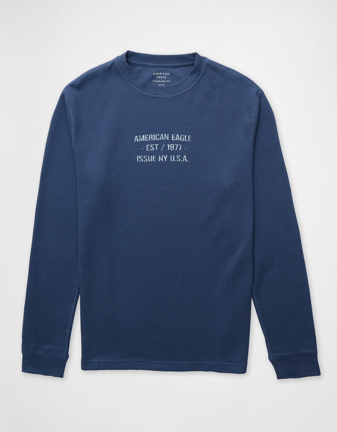 Camiseta Thermal Manga Larga Ae - Azul 1182_4598_405_f