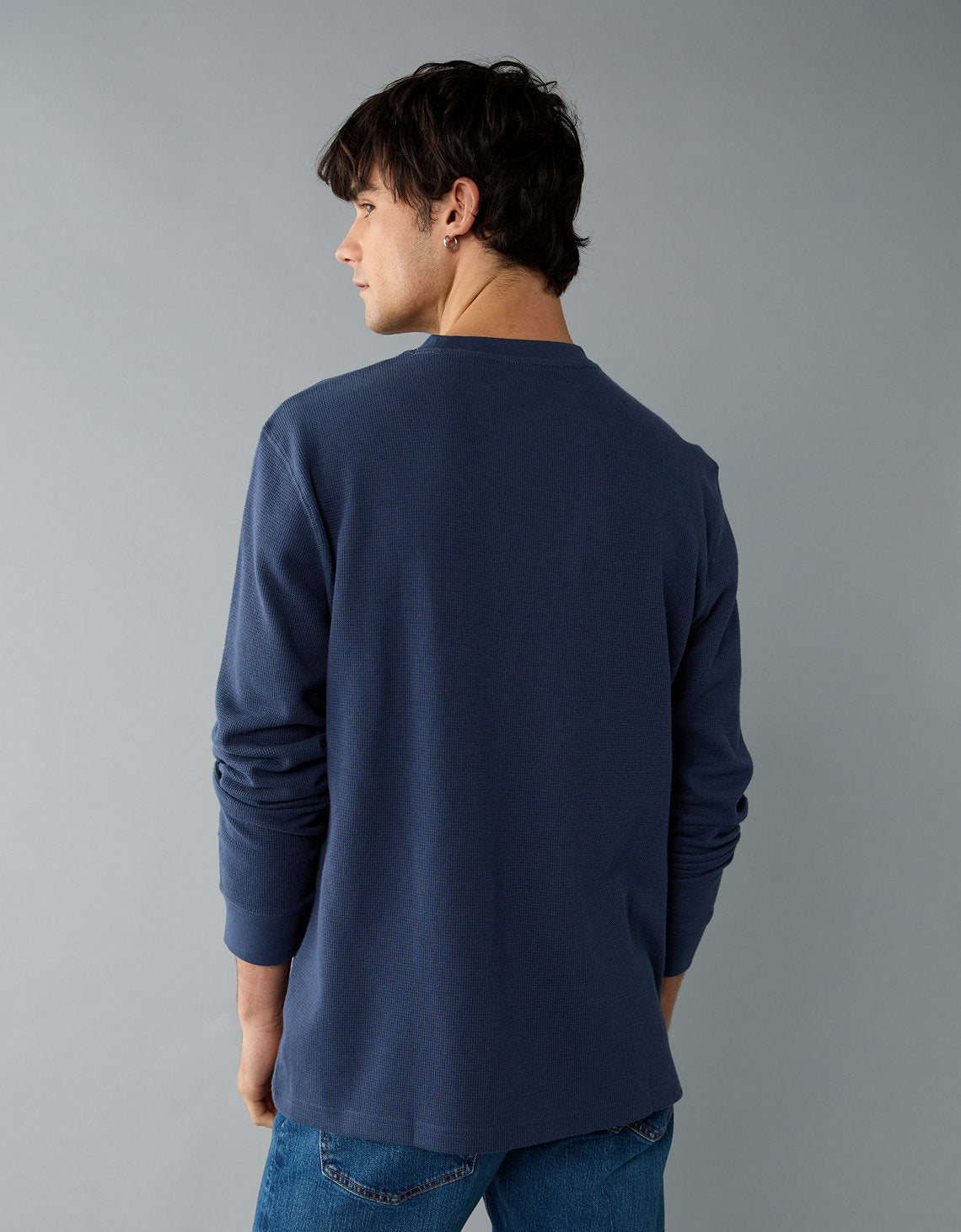 Camiseta Thermal Manga Larga Ae - Azul 1182_4598_405_ob