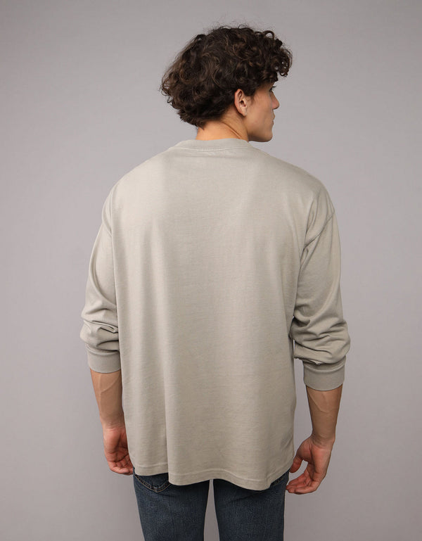 Camiseta gráfica de manga larga AE Super Soft - Gris