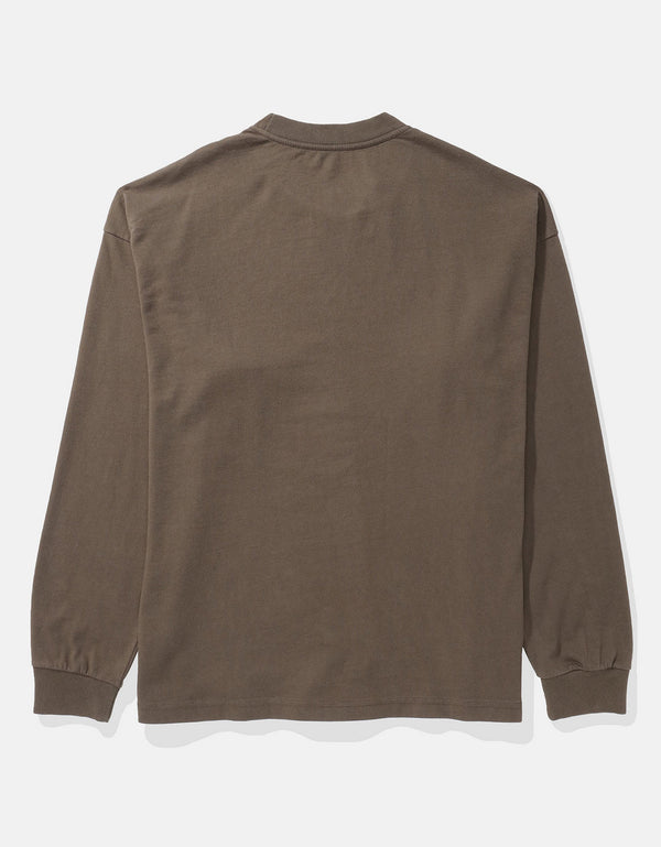 Camiseta gráfica de manga larga AE Super Soft - Café