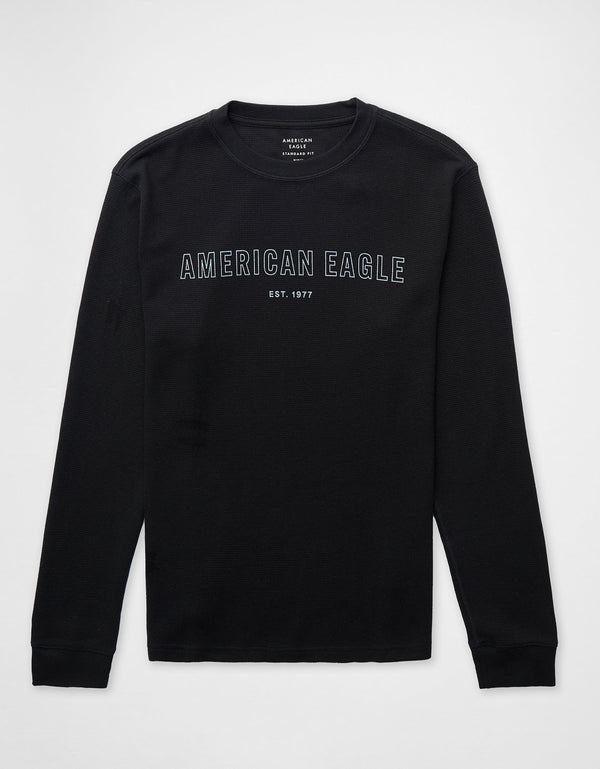 Camiseta Térmica de Manga Larga Ae - Negro