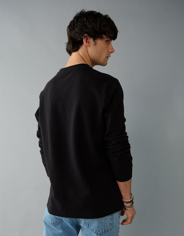 Camiseta Térmica de Manga Larga Ae - Negro