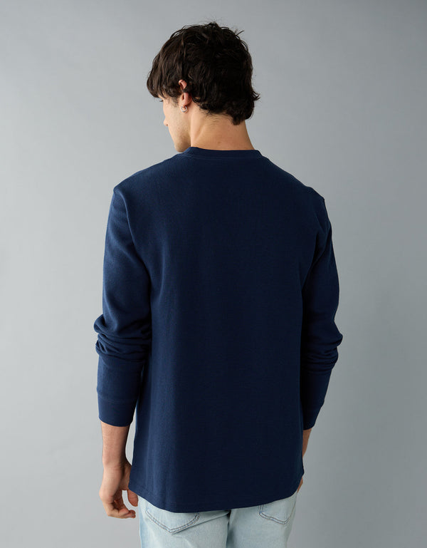 Camiseta Térmica de Manga Larga Ae - Azul