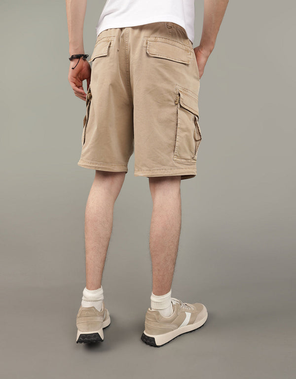 Bermuda AE Flex Lived-in Slim tipo Cargo - Caqui