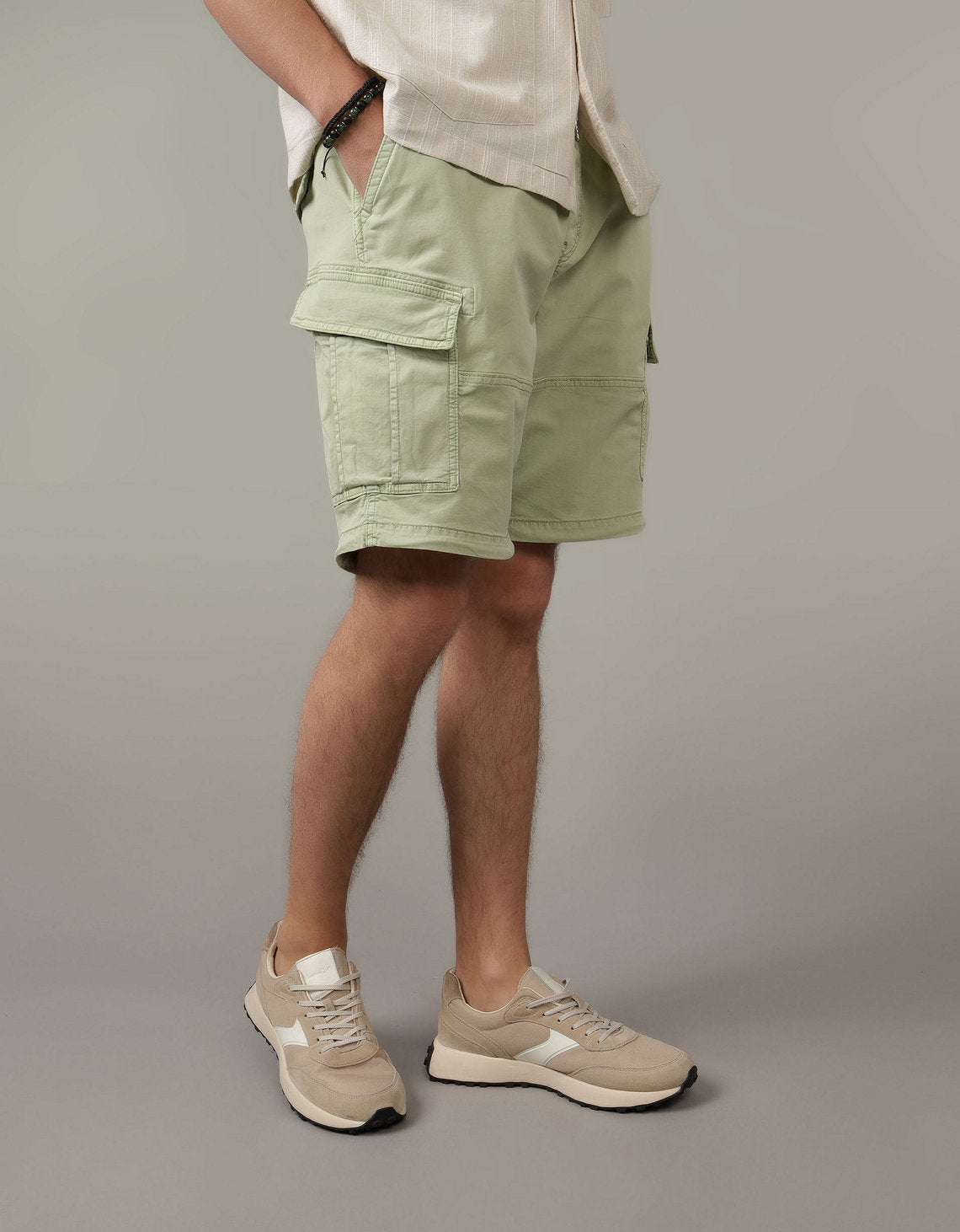 Bermuda AE Flex Lived-in Slim tipo Cargo - Verde 1184_7690_343_of
