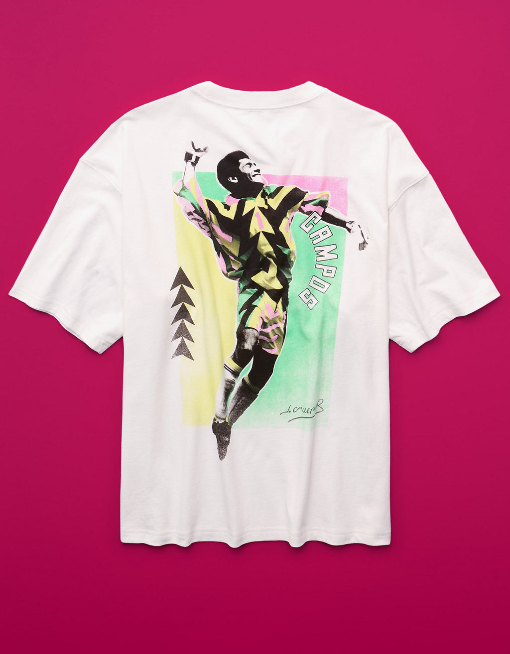 Camiseta gráfica Ae x Jorge Campos - Blanco 1187_5806_100_b