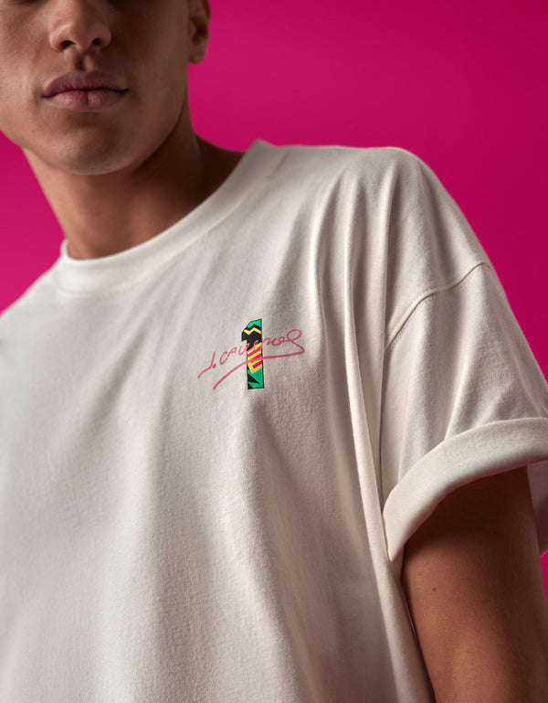Camiseta gráfica Ae x Jorge Campos - Blanco