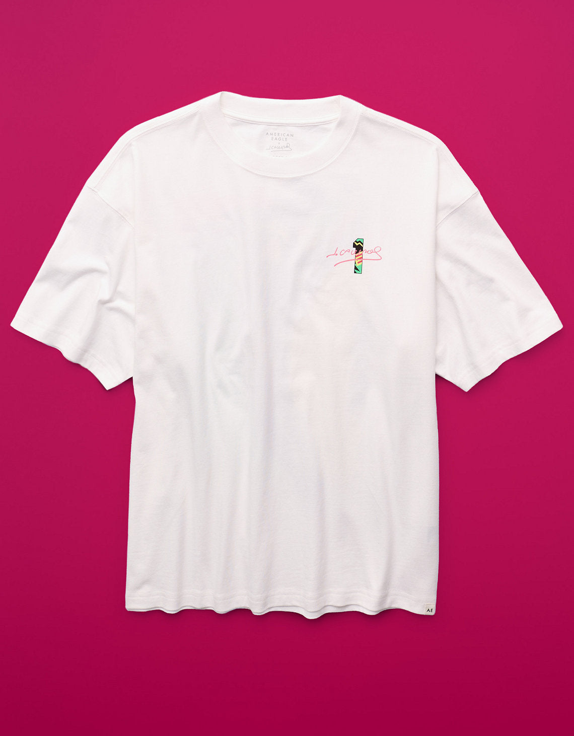 Camiseta gráfica Ae x Jorge Campos - Blanco 1187_5806_100_f