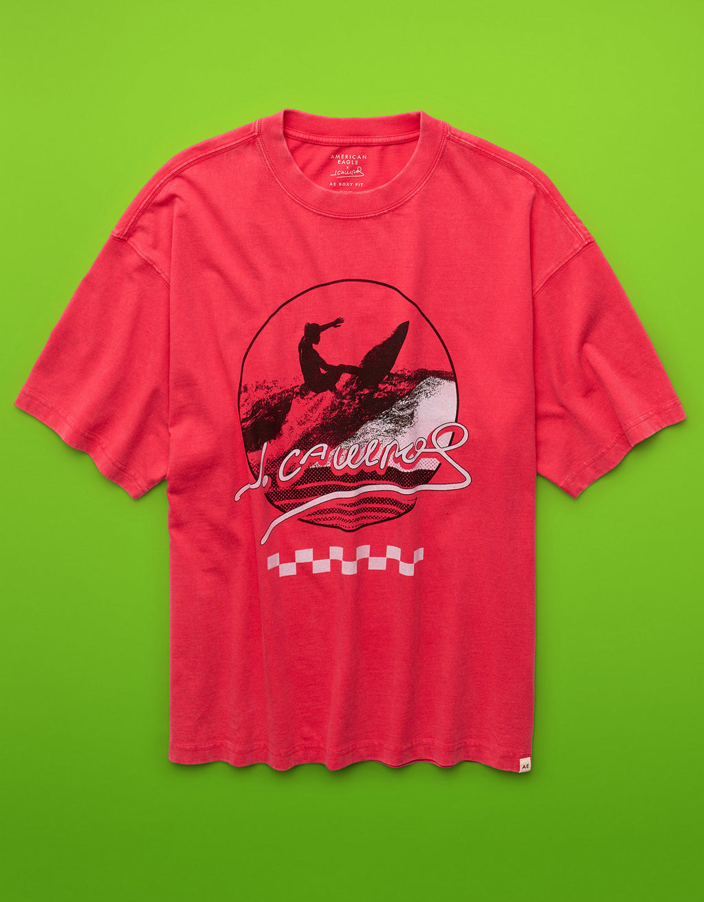 Camiseta gráfica Ae x Jorge Campos - Rosa 1187_5807_626_f